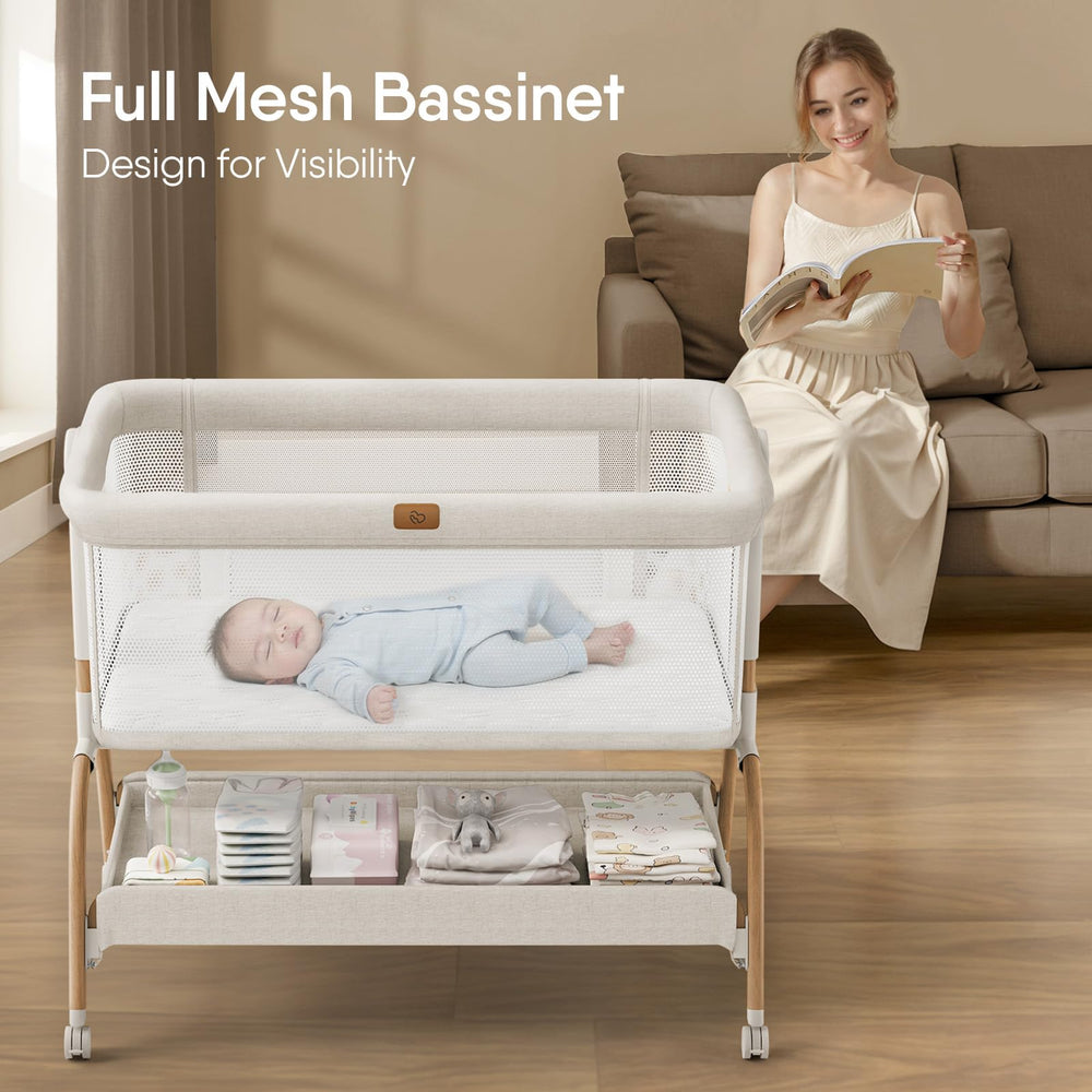 BabyBond detalle del colchón acolchado con funda impermeable para proteger