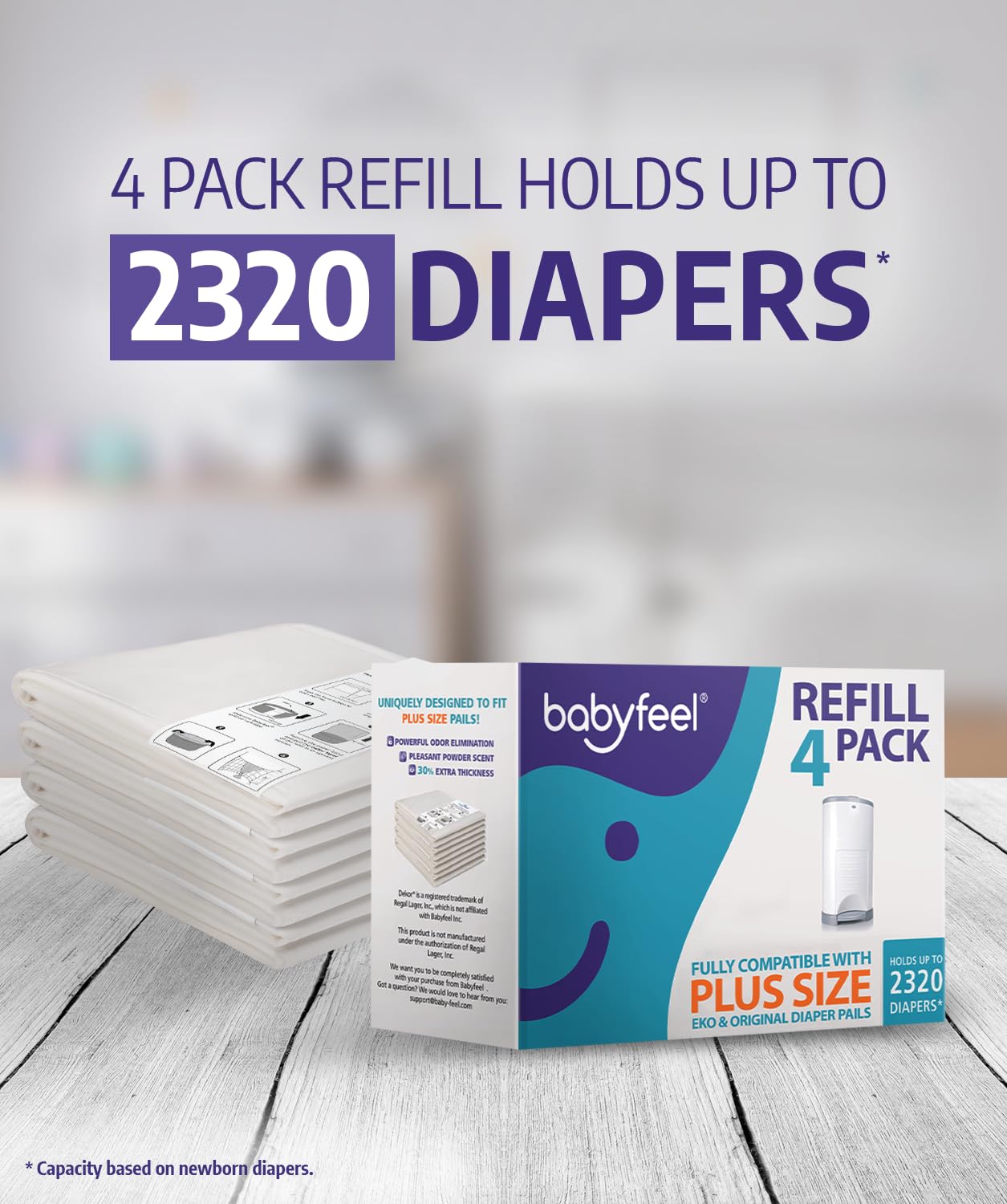 Babyfeel bolsa cerrada resistente evitando fugas y malos olores