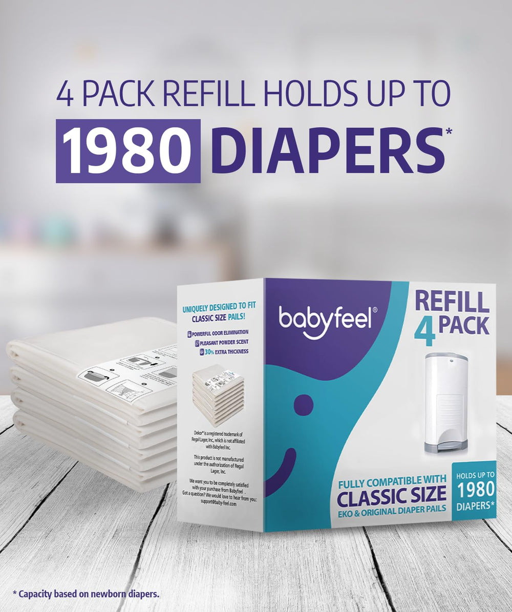 Babyfeel comparación de tamaño con pañal de recién nacido, capacidad y ajuste claro
