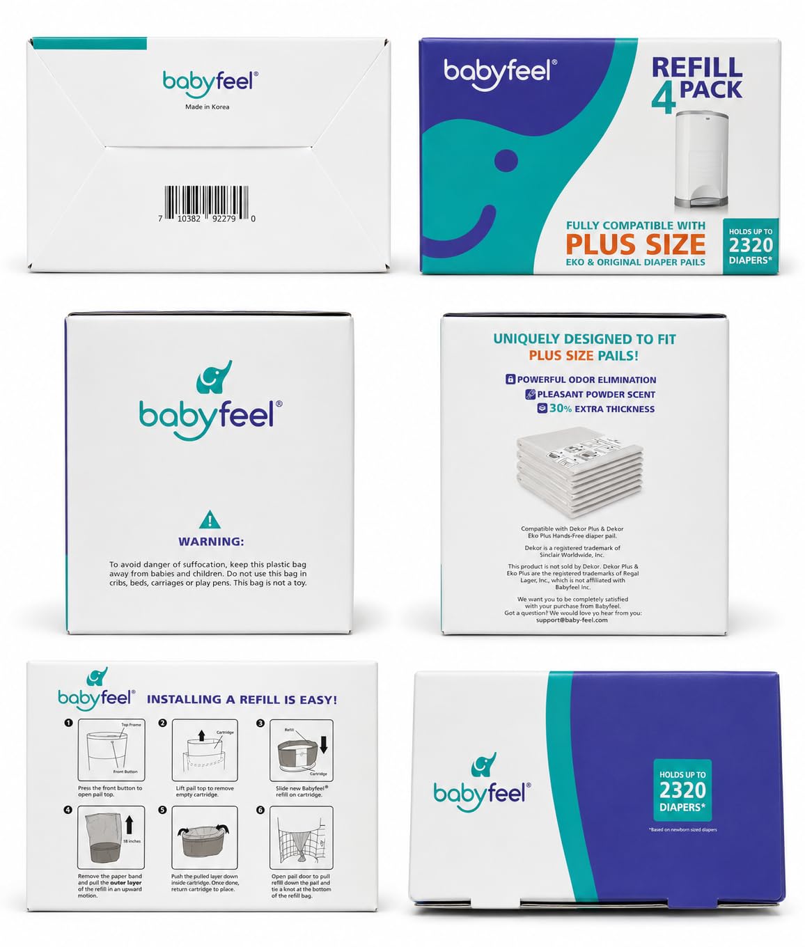 Babyfeel manos vaciando el bote mostrando durabilidad y limpieza