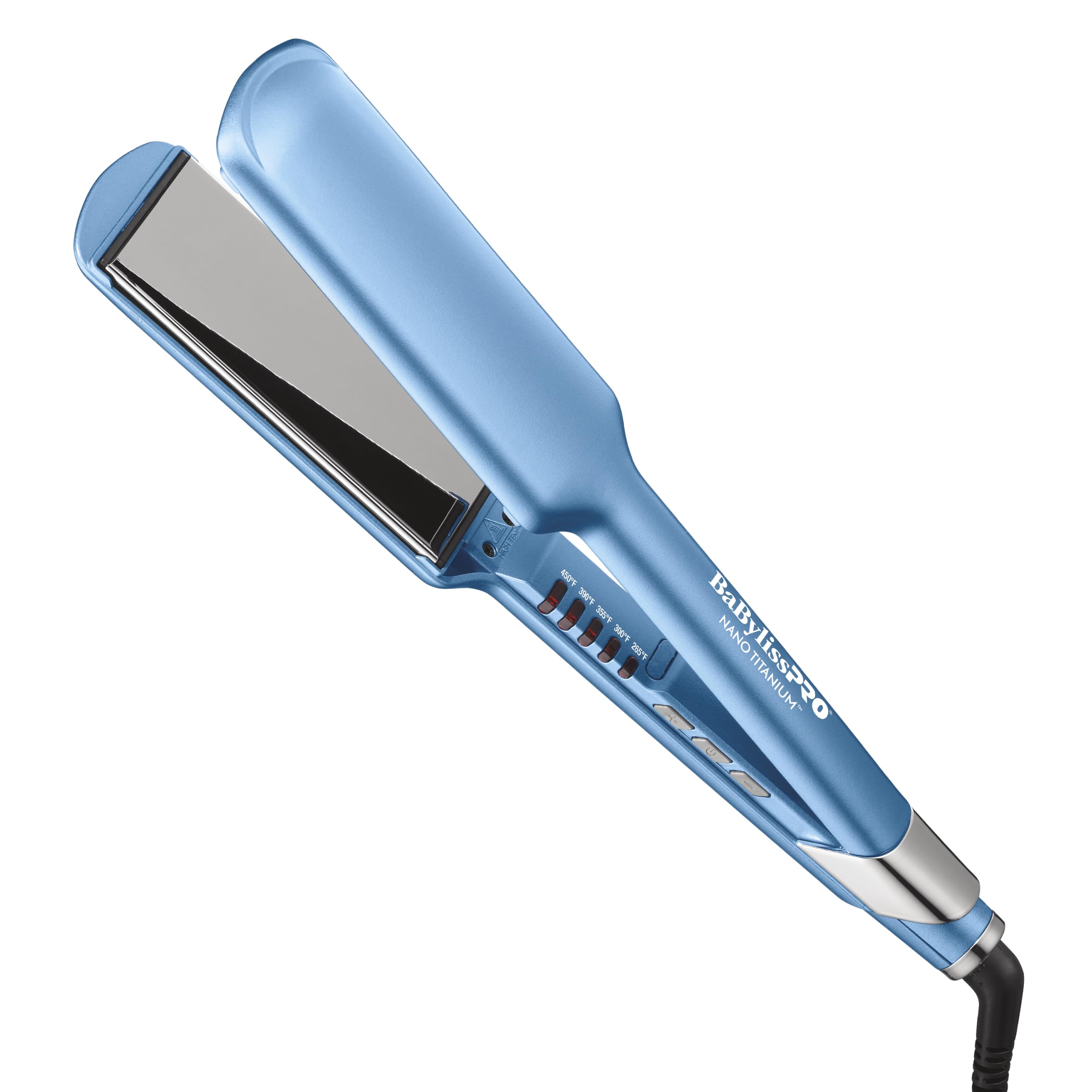BaBylissPRO plancha frontal mostrando diseño ergonómico y facilidad de agarre