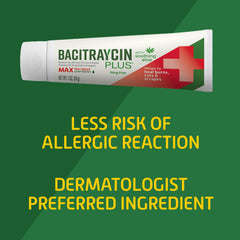 Bacitraycin Plus textura detalle ungüento mostrando barrera hidratante