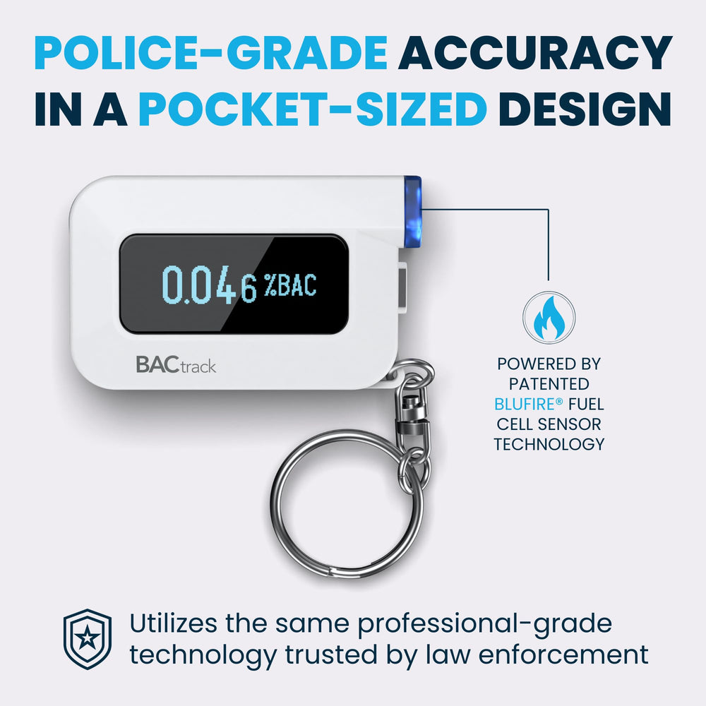BACtrack C6 detalle del sensor BluFire que garantiza precisión