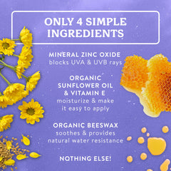 Badger ingredientes orgánicos visuales que transmiten limpieza y sencillez