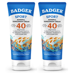 Badger frente del pack de dos tubos mostrando tamaño y diseño, protección confiable