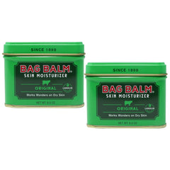 Bag Balm envase frontal mostrando 8 oz y beneficio hidratante