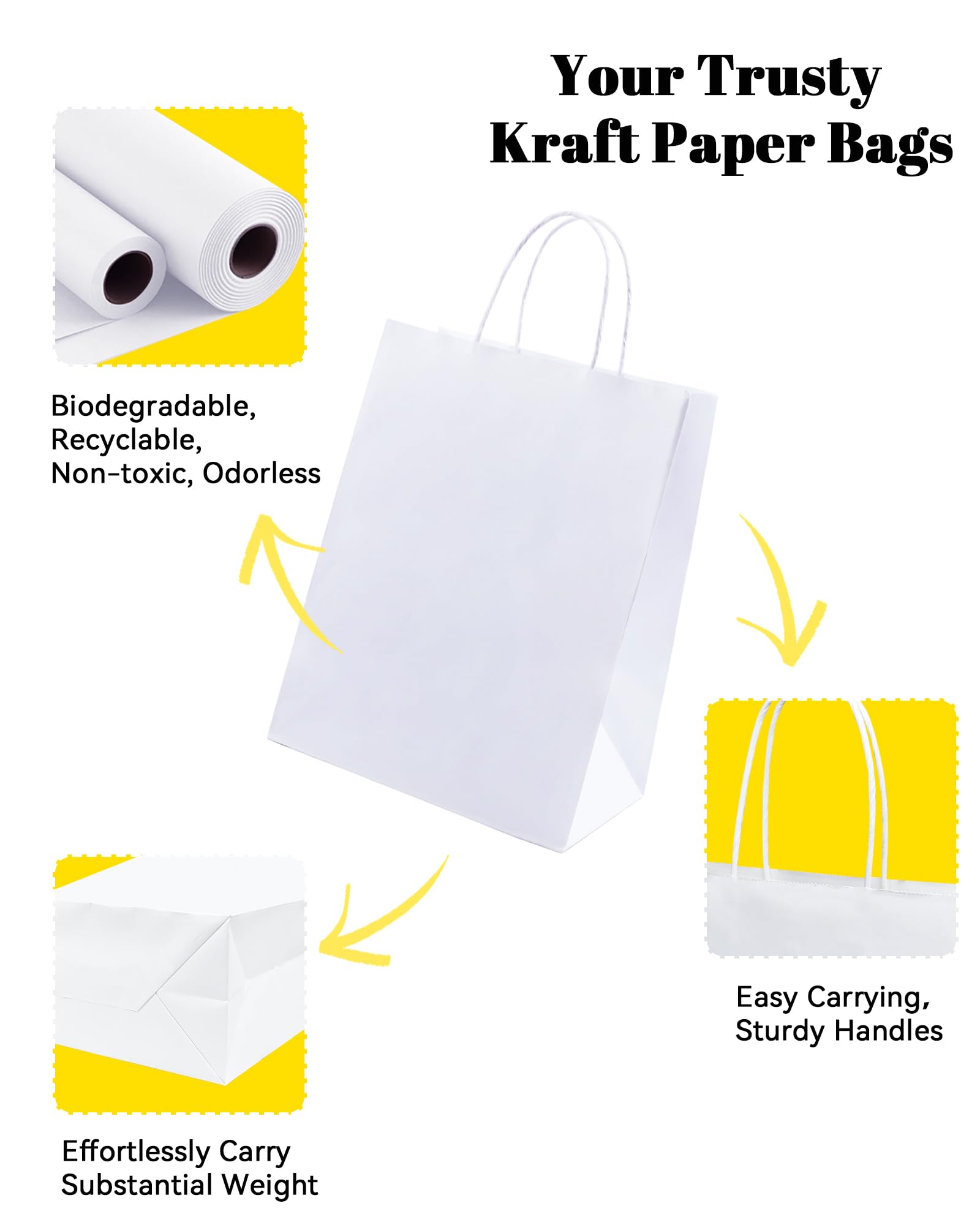 BAG BOX textura del papel kraft 110gsm que muestra acabado liso
