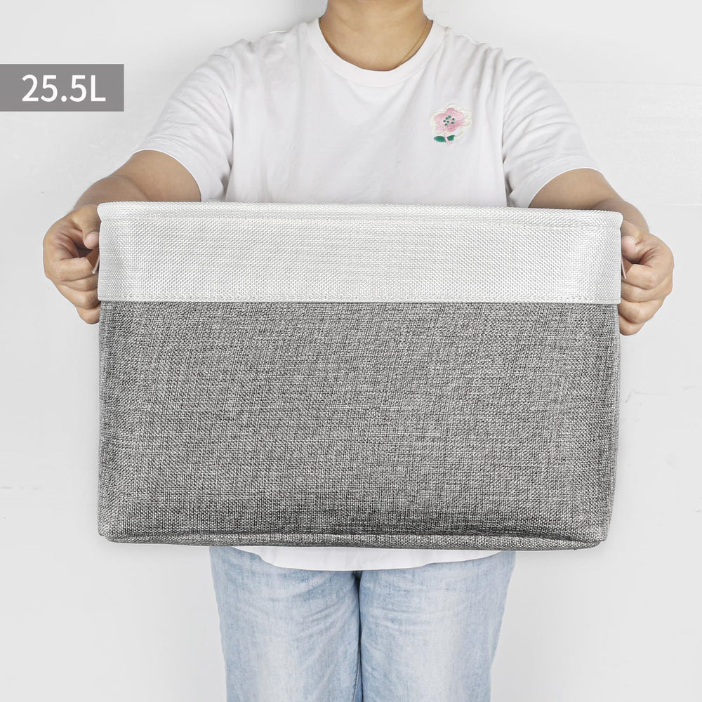 Bagnizer cesta plegada comprimida demostrando fácil guardado y traslado compacto