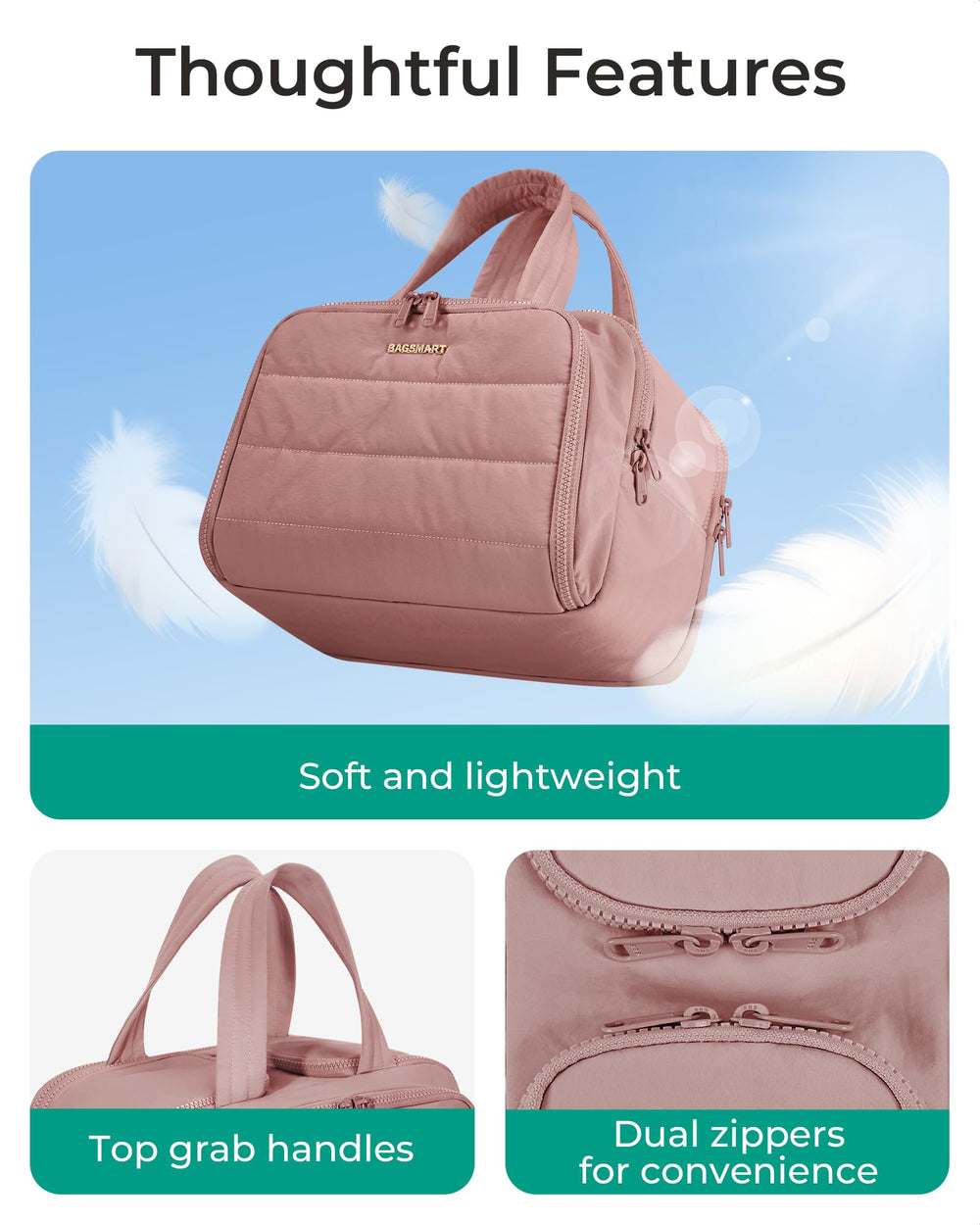 BAGSMART uso en mano para transporte cómodo y rápido en viajes