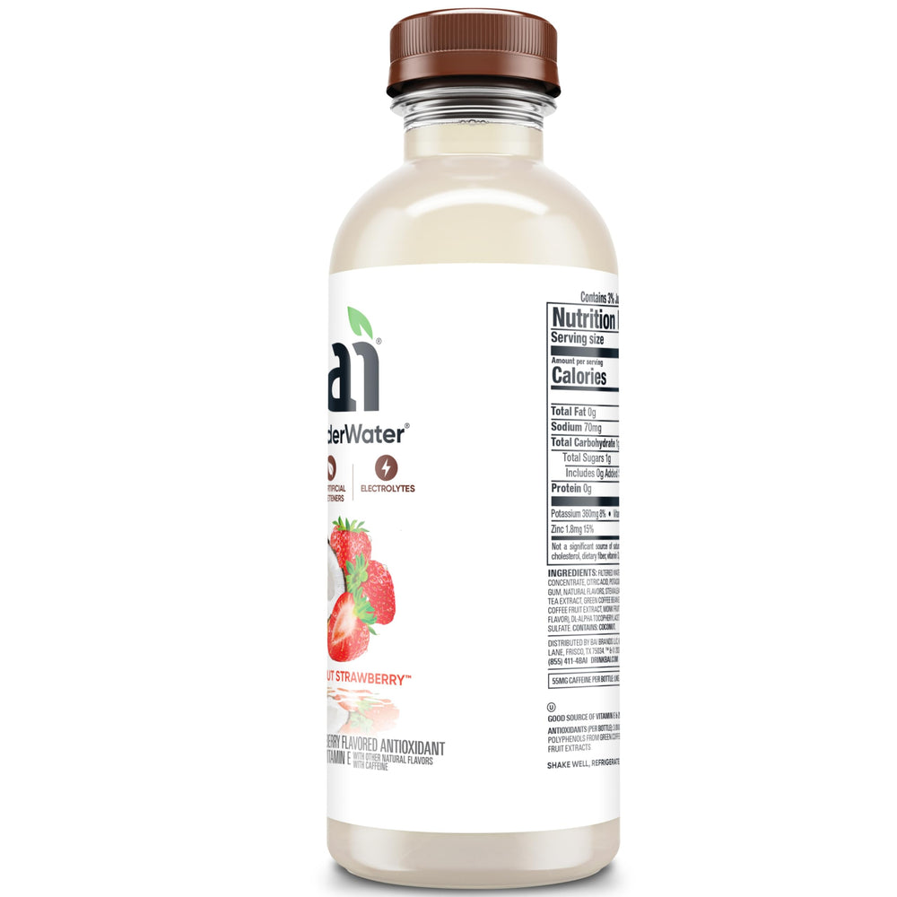 Bai botella horizontal sobre mesa en ambiente cotidiano