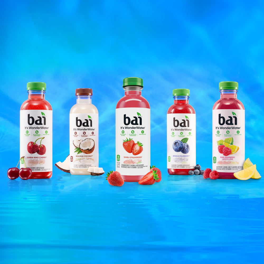 Bai pack de 12 botellas para almacenamiento y reposición doméstica