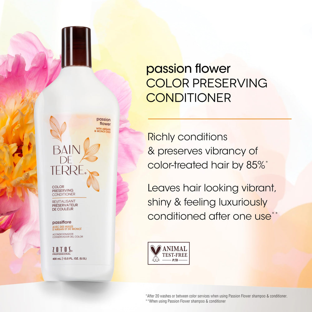 Bain de Terre aplicación en cabello húmedo para proteger color