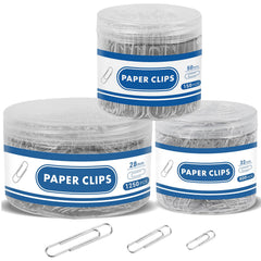 BainGesk envase frontal con 3 contenedores, organiza clips por tamaño