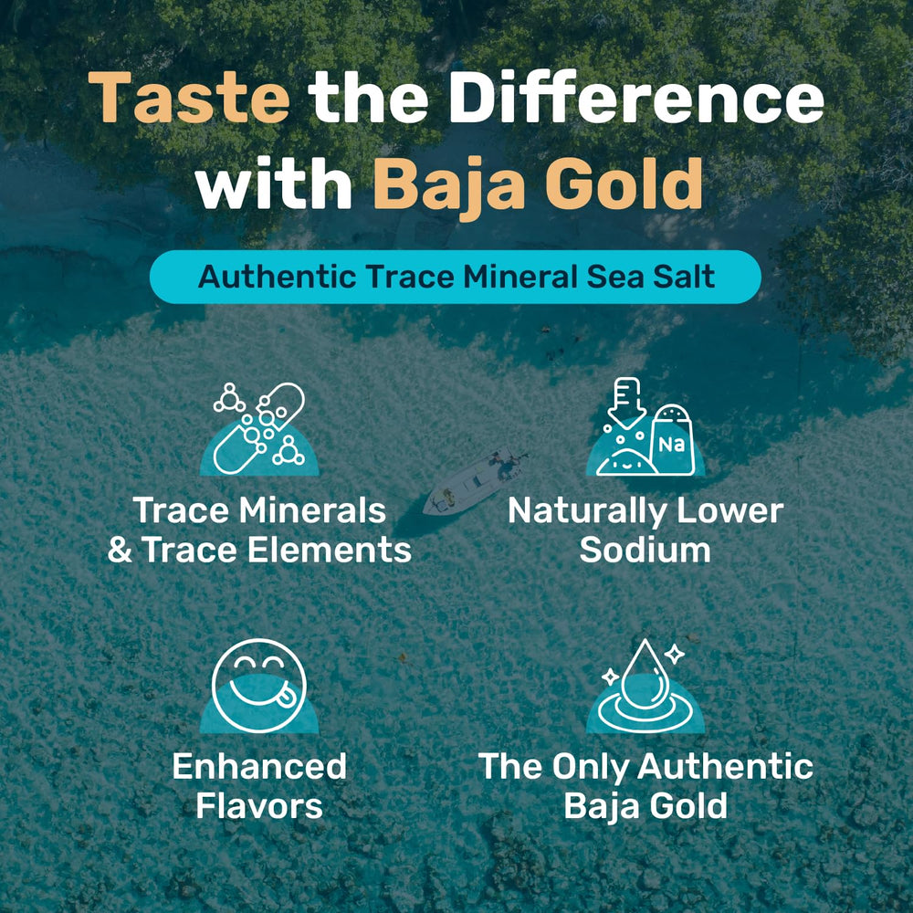 Baja Gold bol con sal lista para sazonar y facilitar cocina