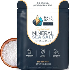 Baja Gold frente del empaque mostrando bolsa resellable y marca