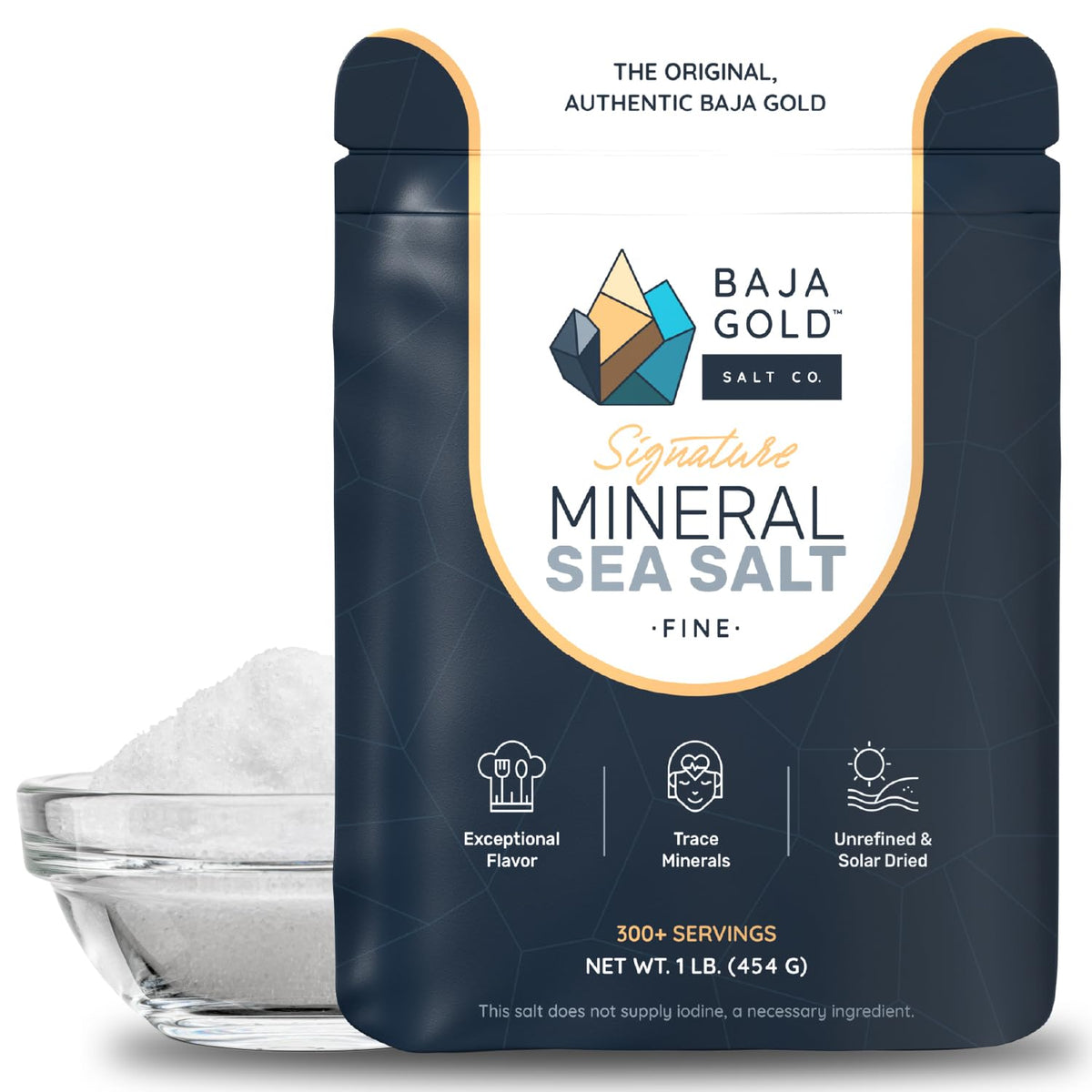 Baja Gold bolsa frontal mostrando empaque y beneficio de conservación