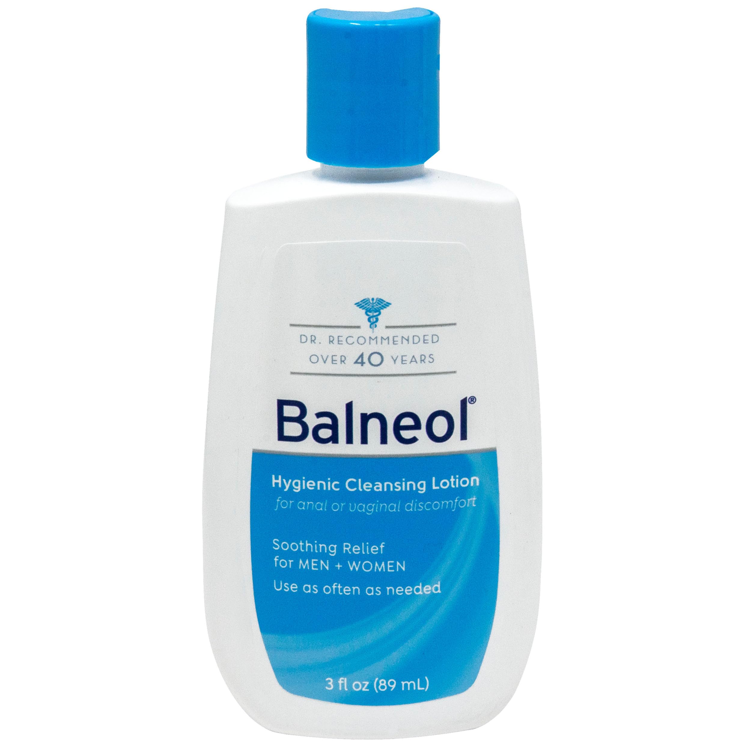 Balneol frasco frontal 3oz mostrando diseño y facilidad de transporte