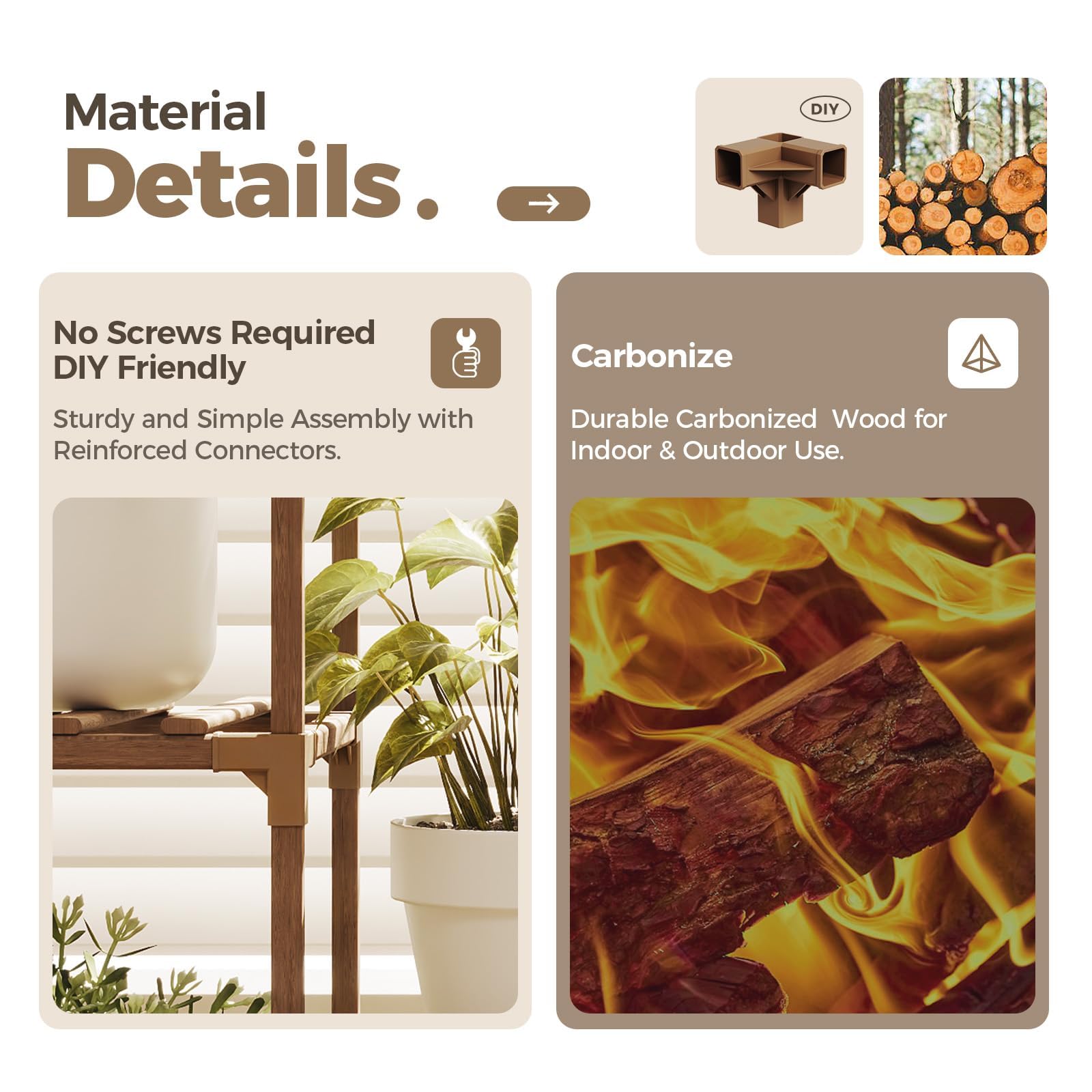 Bamworld laid-out parts and instructions for easy assembly and beginner-friendly benefit