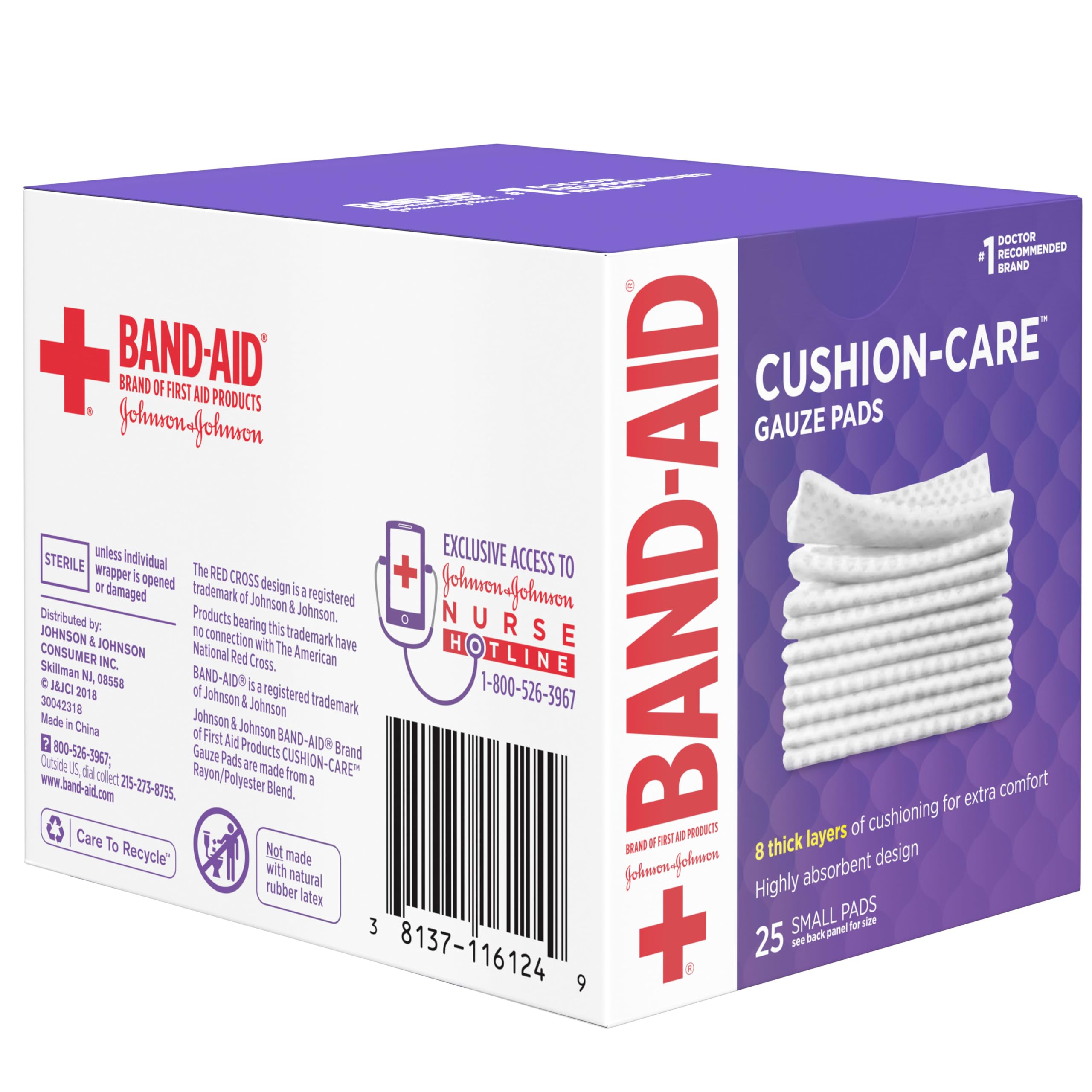Band-Aid gasas y venda en botiquín listos para primeros auxilios domésticos