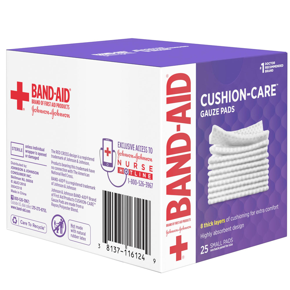 Band-Aid gasas y venda en botiquín listos para primeros auxilios domésticos