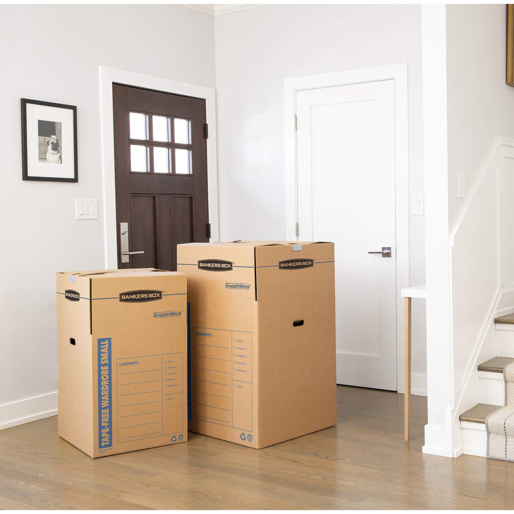 Bankers Box base crashlock abierta mostrando fácil ensamblaje y estabilidad