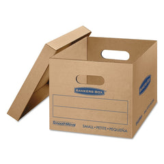 Bankers Box primer plano del asa reforzada, facilita transporte seguro