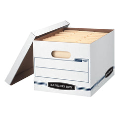 Bankers Box pack de 4 frente del empaque mostrando ahorro