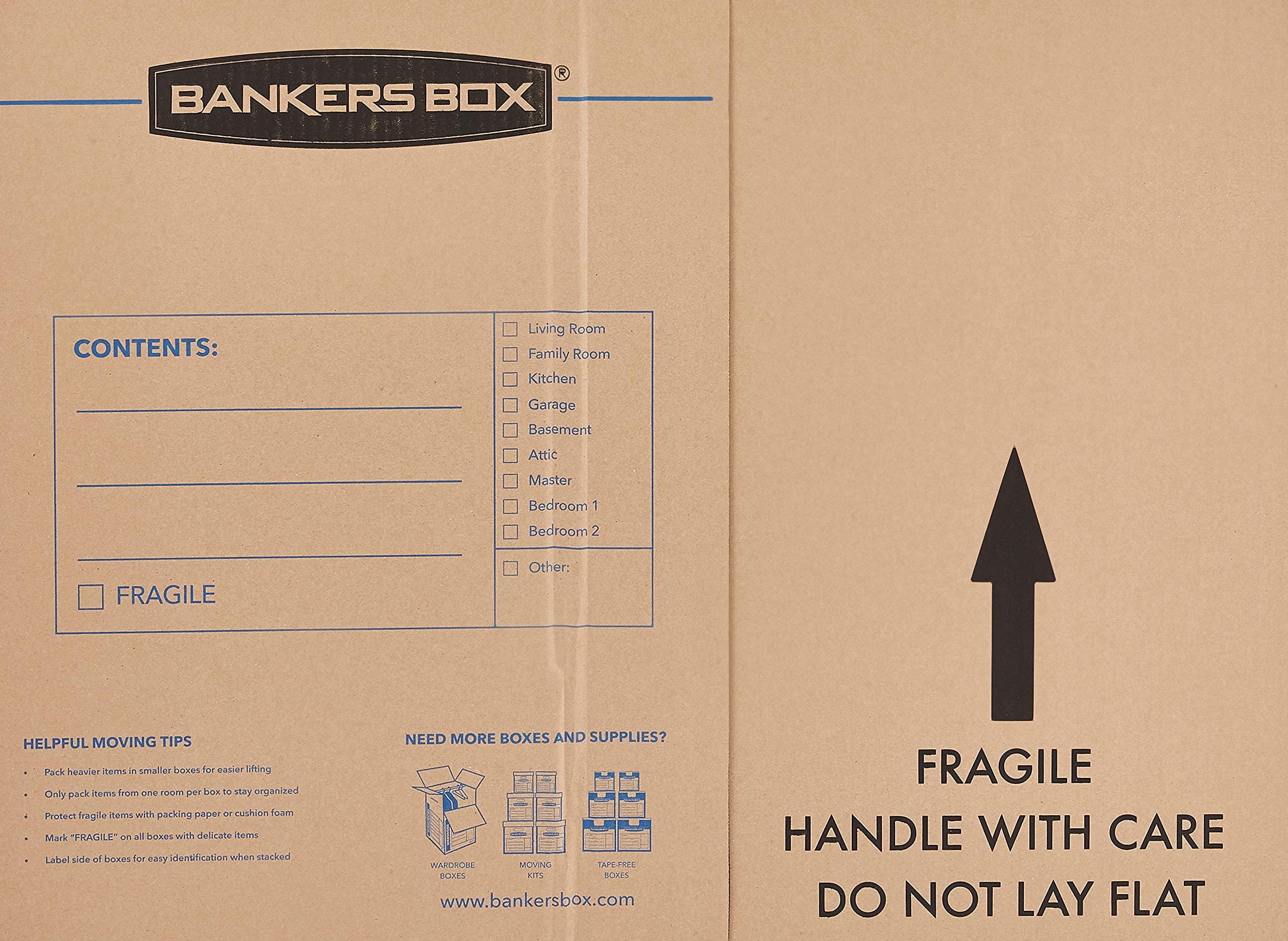Bankers Box detalle de cartón reforzado que muestra durabilidad y soporte