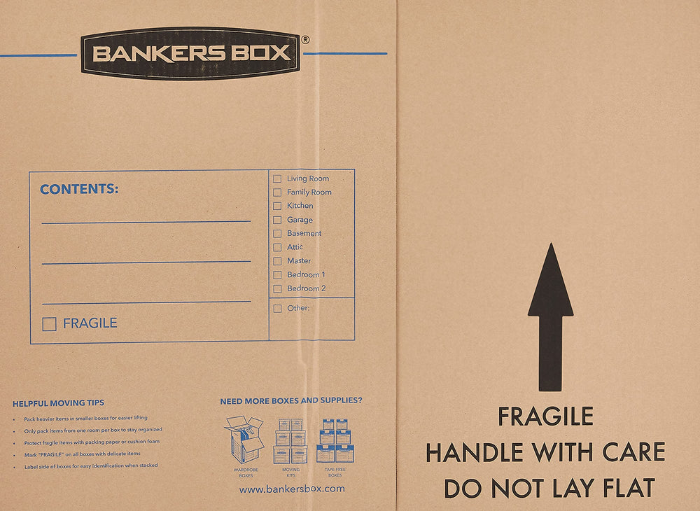 Bankers Box detalle de cartón reforzado que muestra durabilidad y soporte