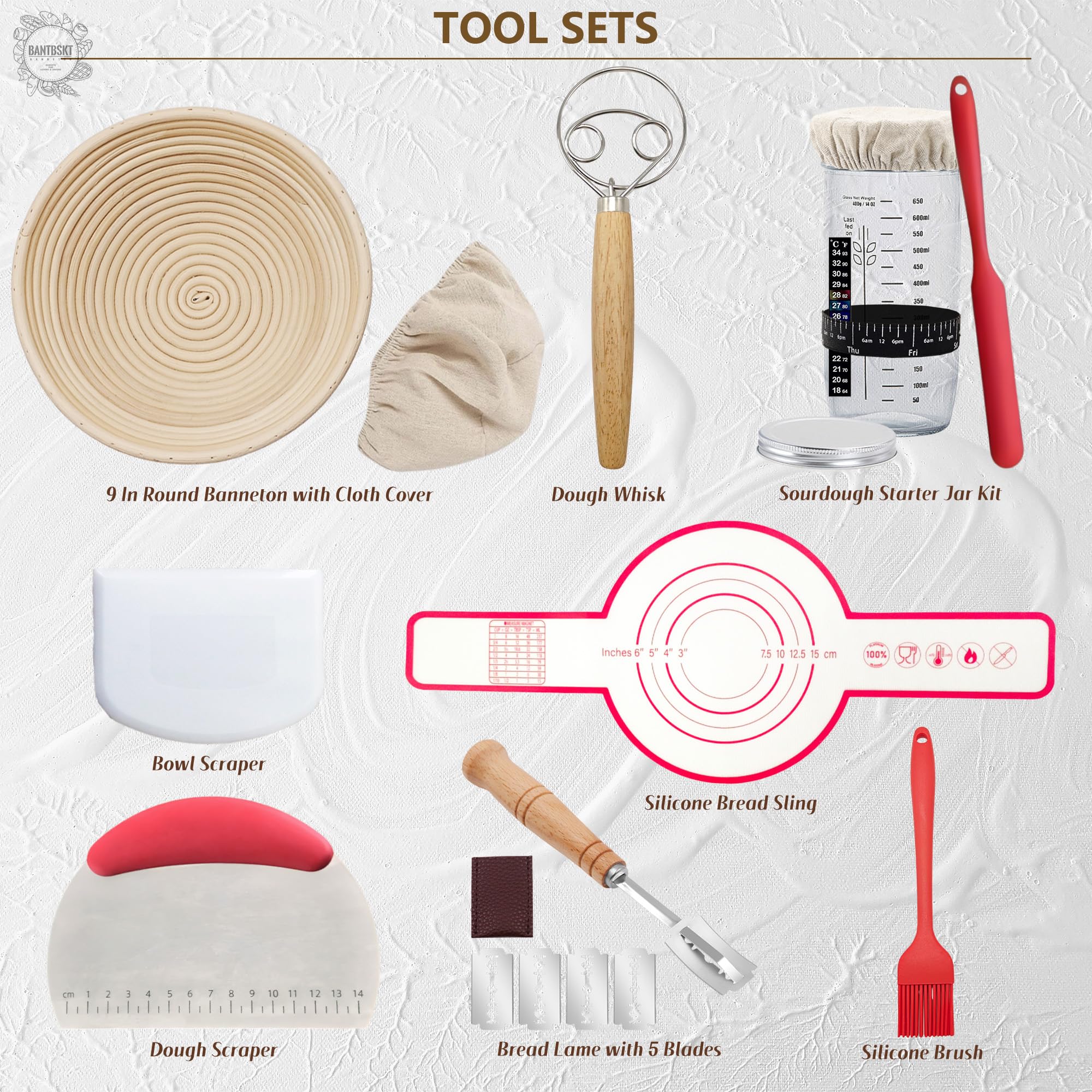 BANTBSKT kit en cocina casera ideal para hornear con amigos o familia