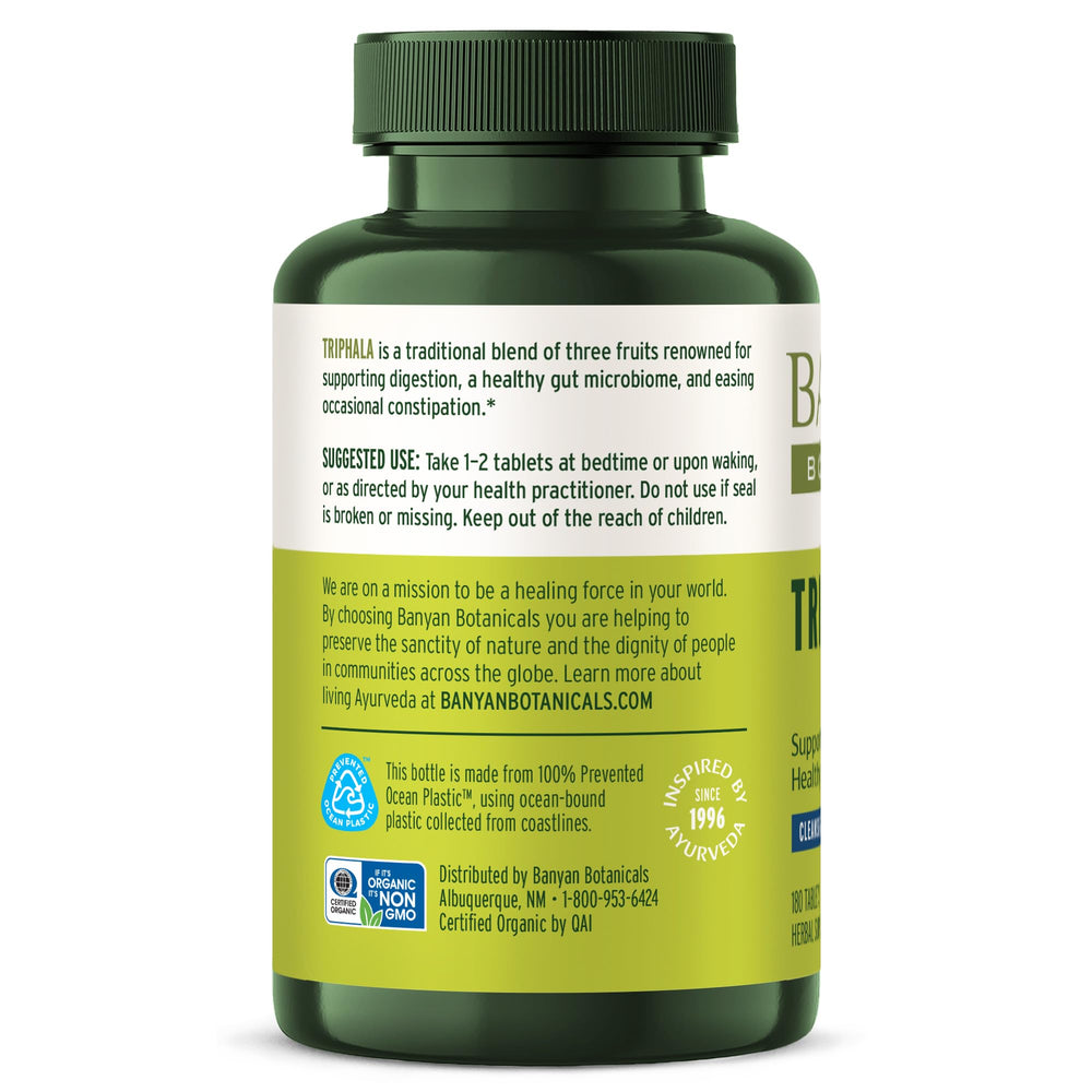 Banyan Botanicals frasco junto a desayuno sano integrando rutina cotidiana