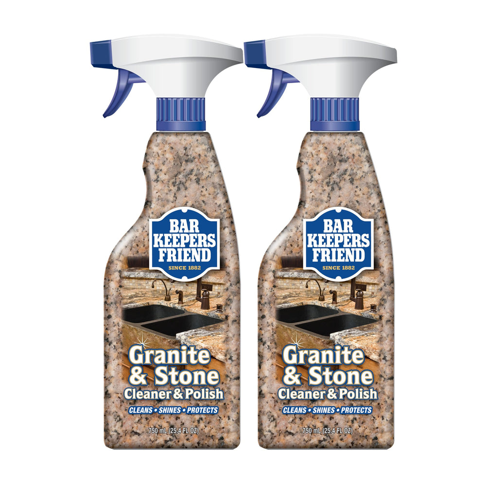 Bar Keepers Friend spray bottle front view showing the cleaner benefit