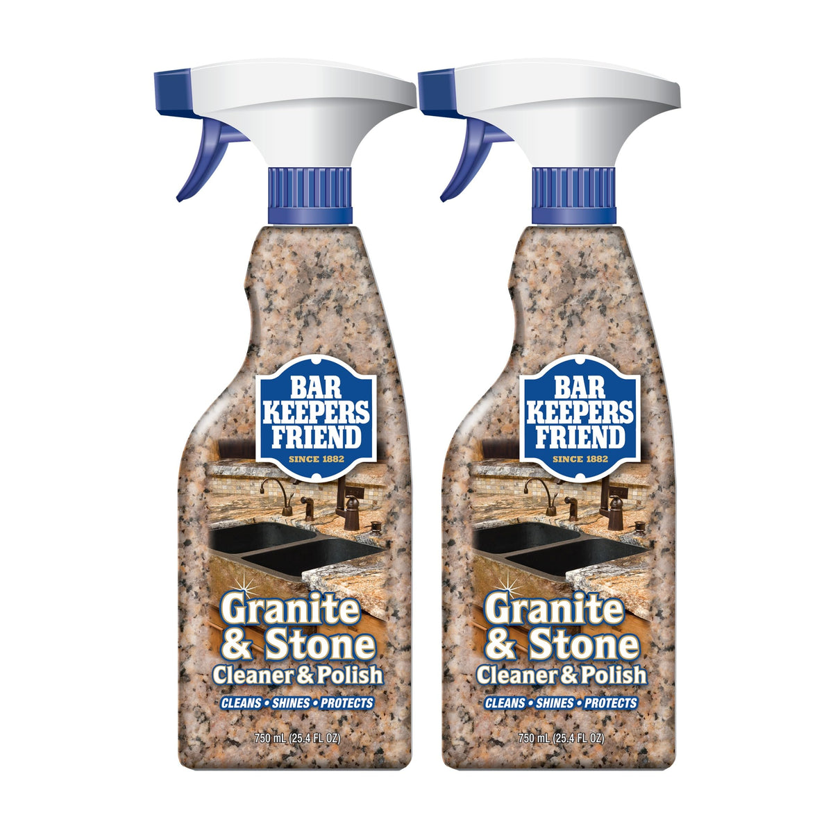 Bar Keepers Friend spray bottle front view showing the cleaner benefit