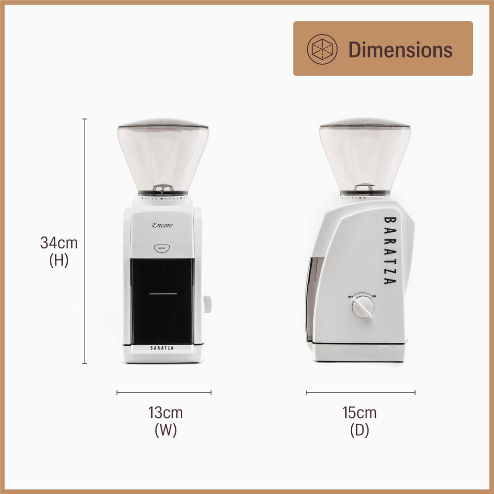 Baratza Encore junto a una Chemex, ideal para vertido y filtrado