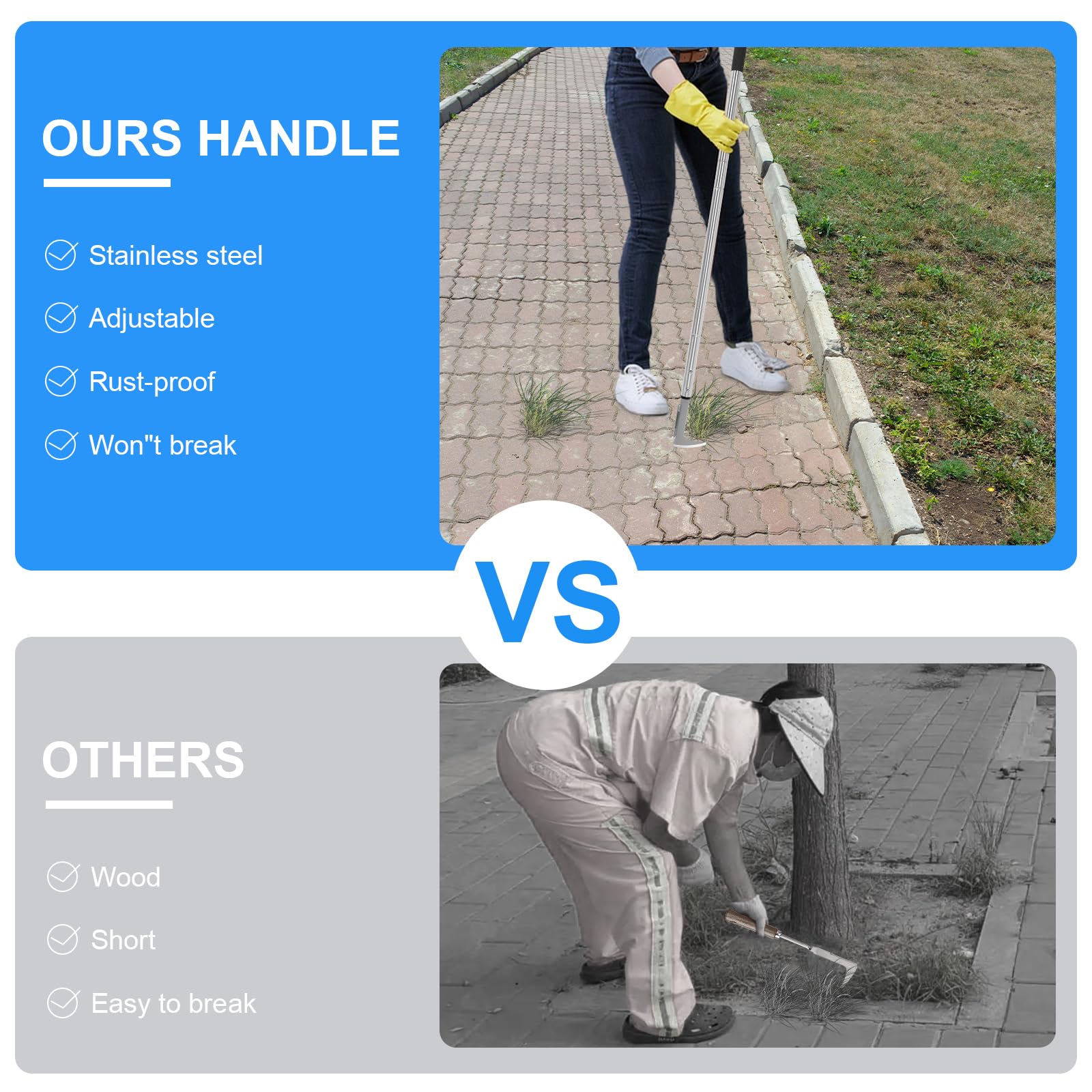 BARAYSTUS tool next to ruler demonstrating 55 inch handle for extended reach