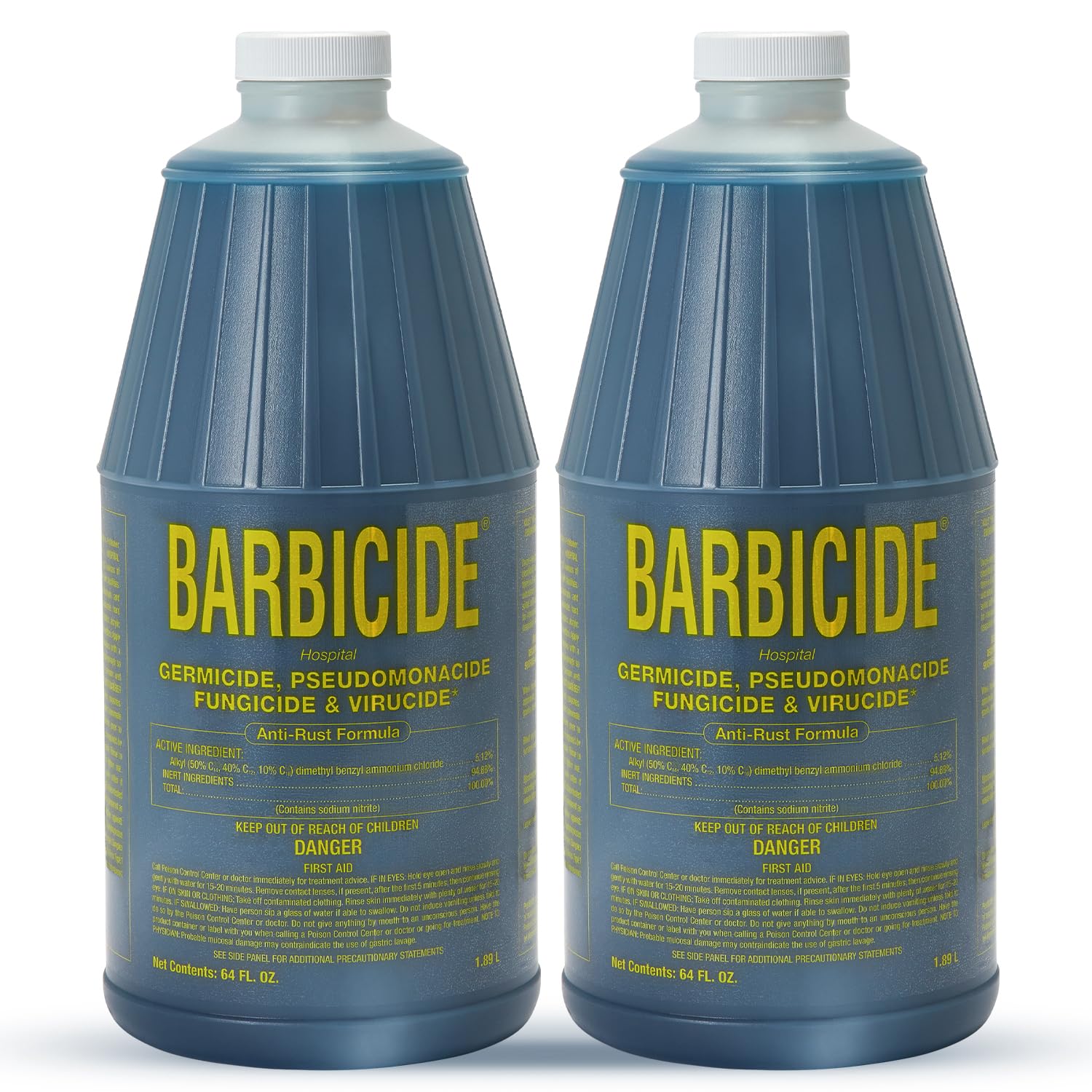 BARBICIDE envase frontal mostrando marca y tamaño para uso profesional