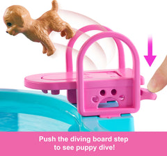 Barbie close-up del jacuzzi con burbujas para juego sensorial