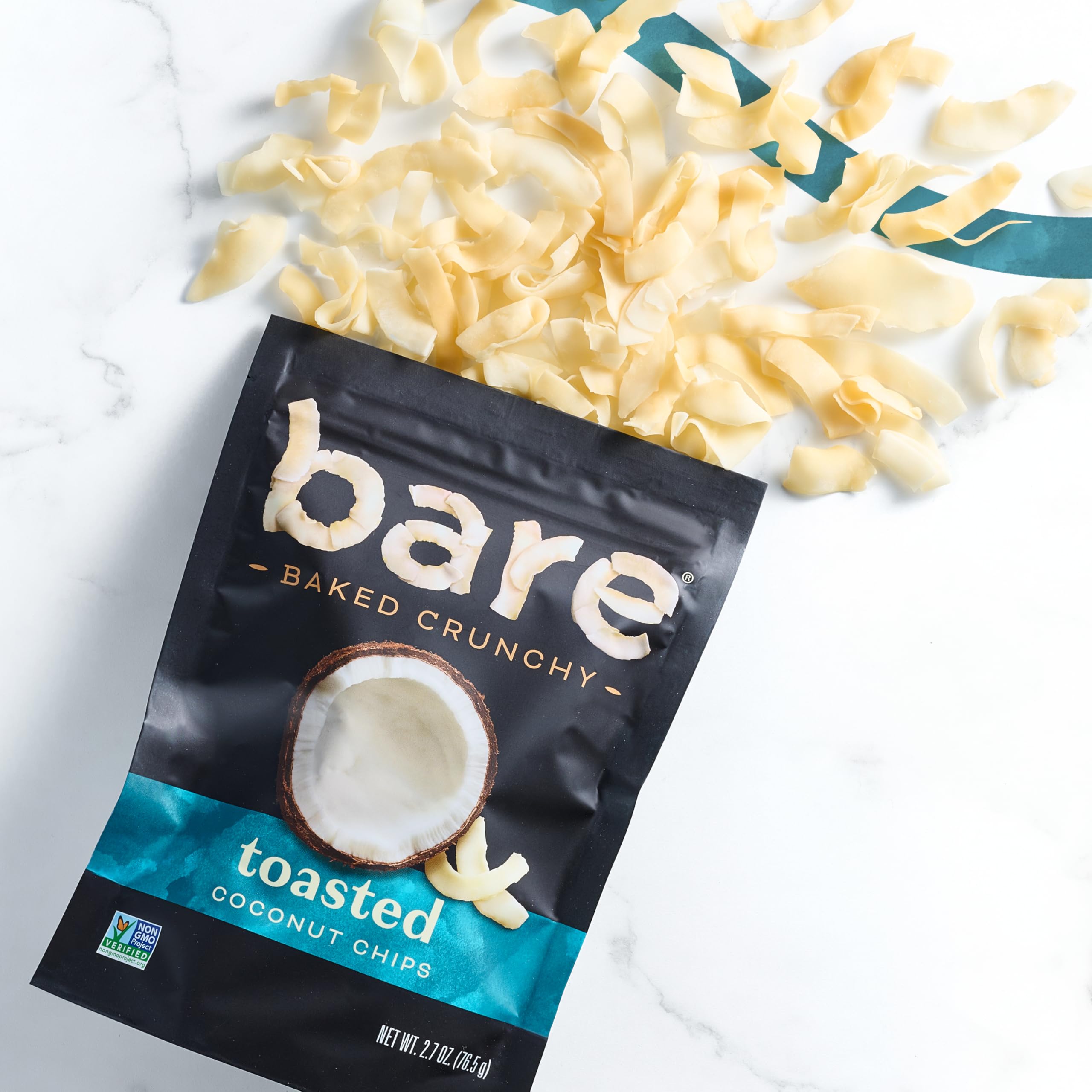 Bare etiqueta con ingredientes simples y certificación Non-GMO