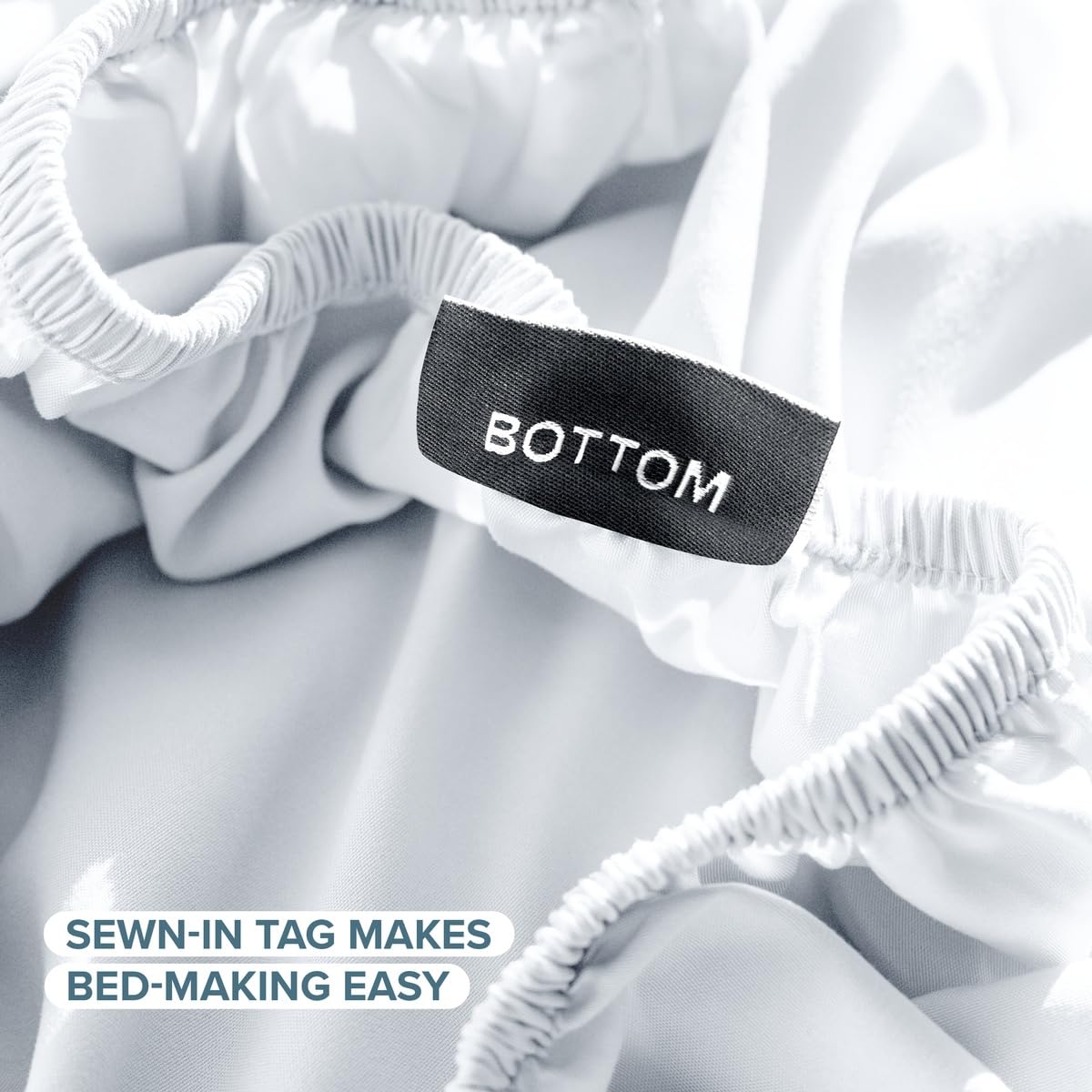 Bare Home flat sheet spread across bed demonstrating lightweight breathable comfort