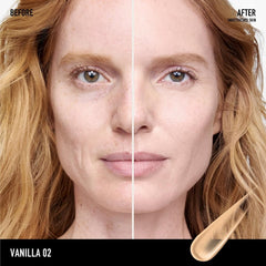 bareMinerals aplicación con dedos para cobertura natural y rápida
