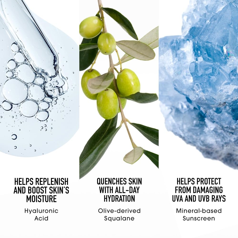bareMinerals etiqueta con ingredientes clave y beneficios visibles