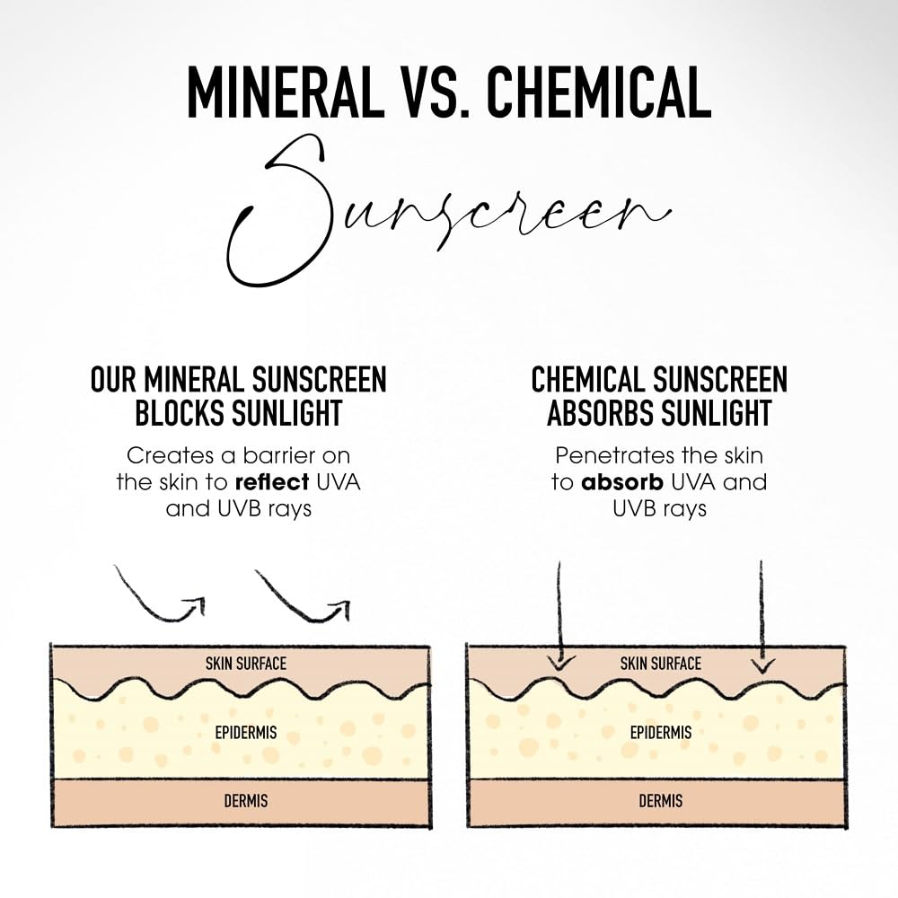 bareMinerals etiqueta del producto destacando SPF 30 y beneficios