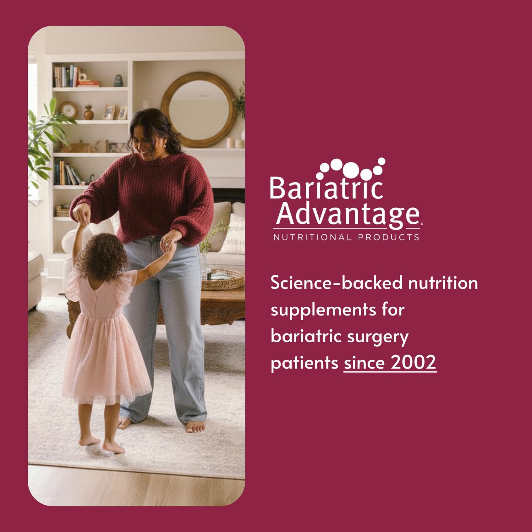Bariatric Advantage etiqueta de ingredientes detallada mostrando contenido nutricional claro