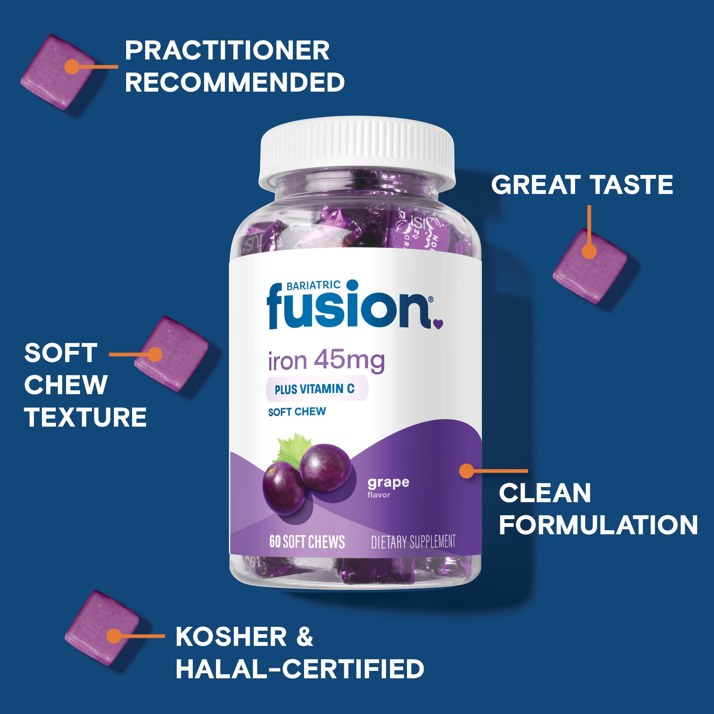 Bariatric Fusion chew en mano listo para consumir y facilitar adherencia