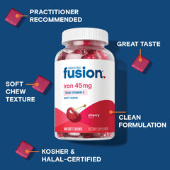 Bariatric Fusion masticable en mano, conveniencia para viajar