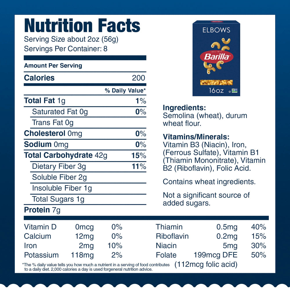 Barilla etiqueta con certificaciones No-GMO y Kosher, aporta confianza