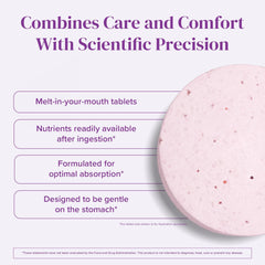 BariMelts supplement facts label highlighting methylated B12 and folate