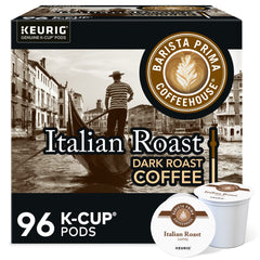 Barista Prima frontal del paquete mostrando marca y tueste oscuro