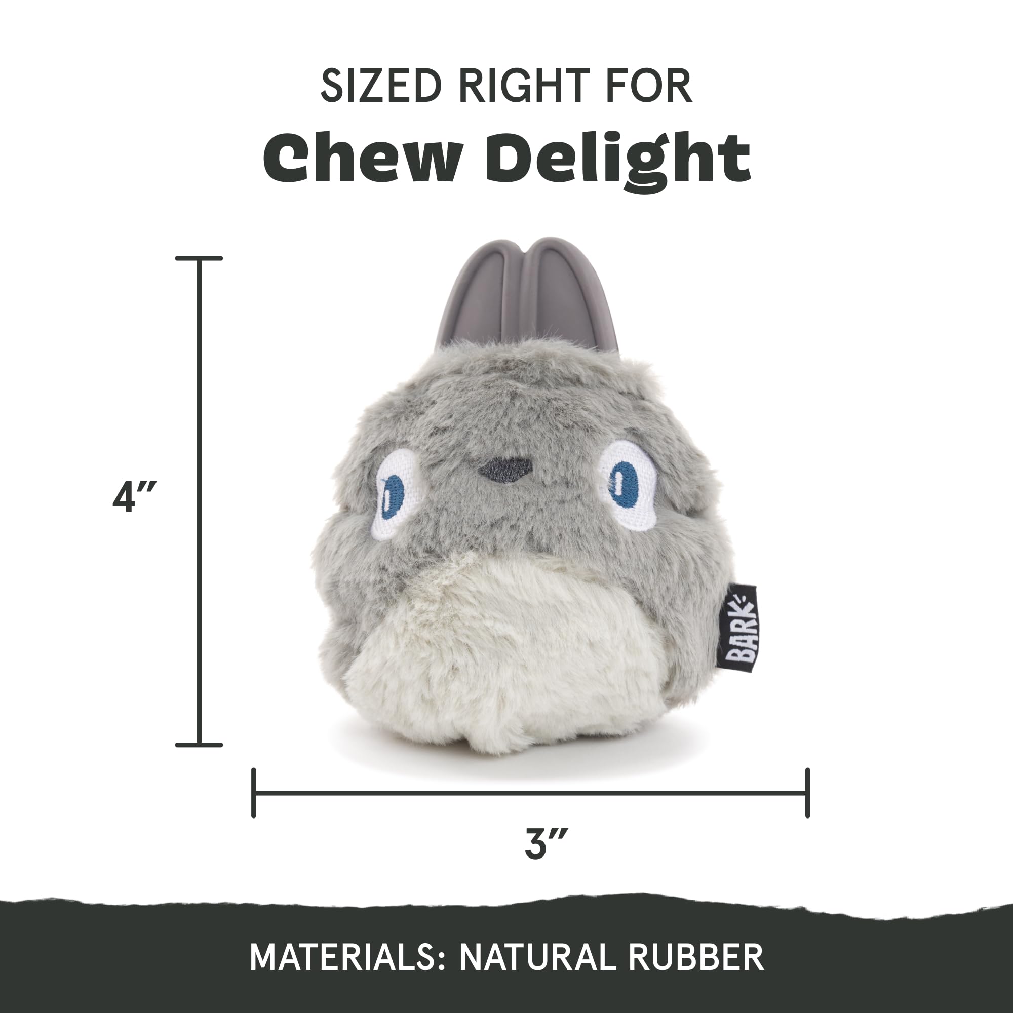 BarkBox close-up del tejido rip-and-reveal que estimula la curiosidad