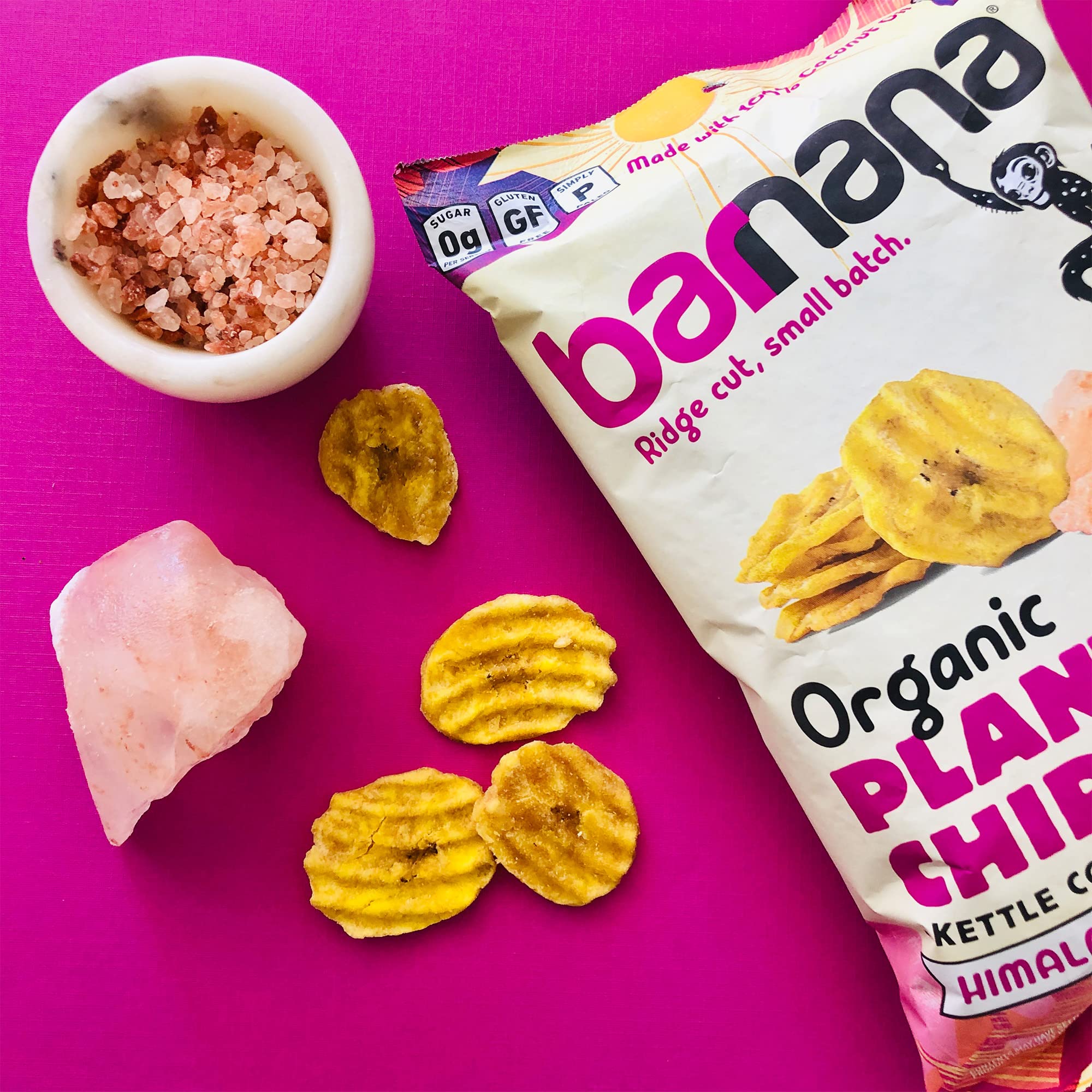 Barnana reverso del empaque con tabla nutricional y certificaciones visibles